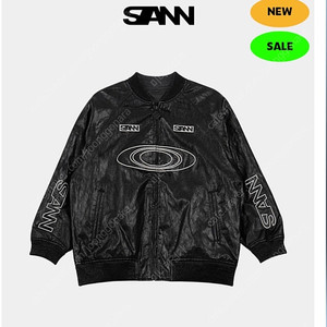 히로 산 sann 마스랜더 페이크 레더 자켓 150 , 카모 와플 티셔츠 160