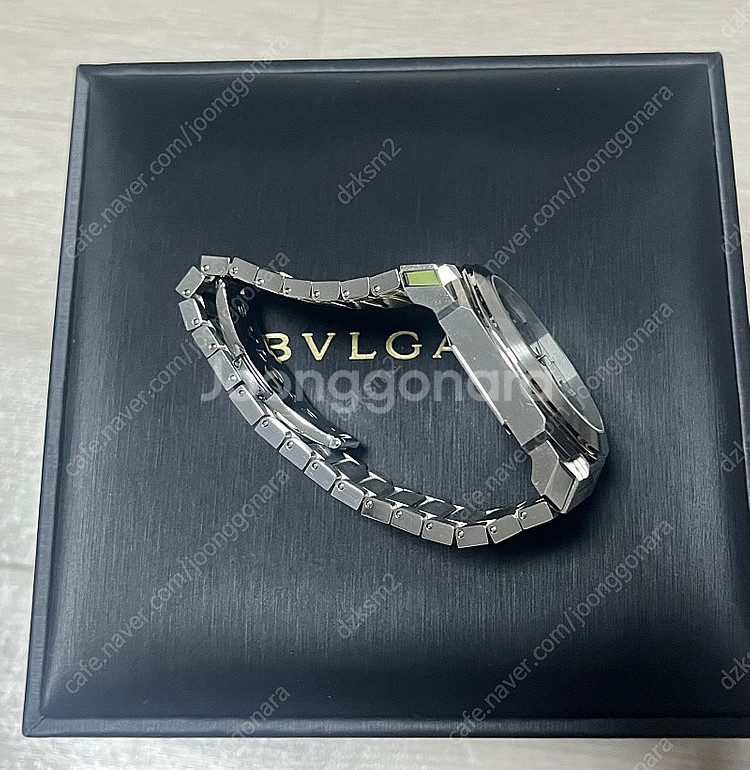 불가리 옥토 솔로템포 38mm 청판 가죽줄 포함 24.7 스탬핑--5