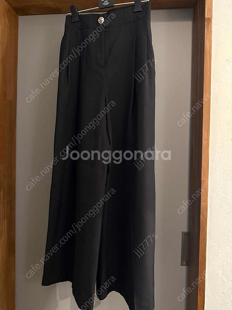 한섬 마인 와이드 백밴딩 팬츠--0