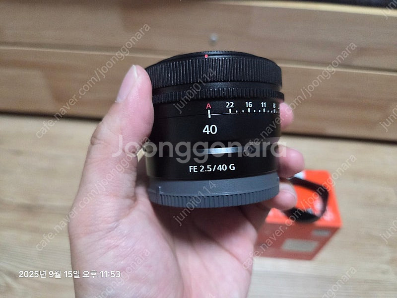 소니 40g 40mm f2.5 하오게후드--2