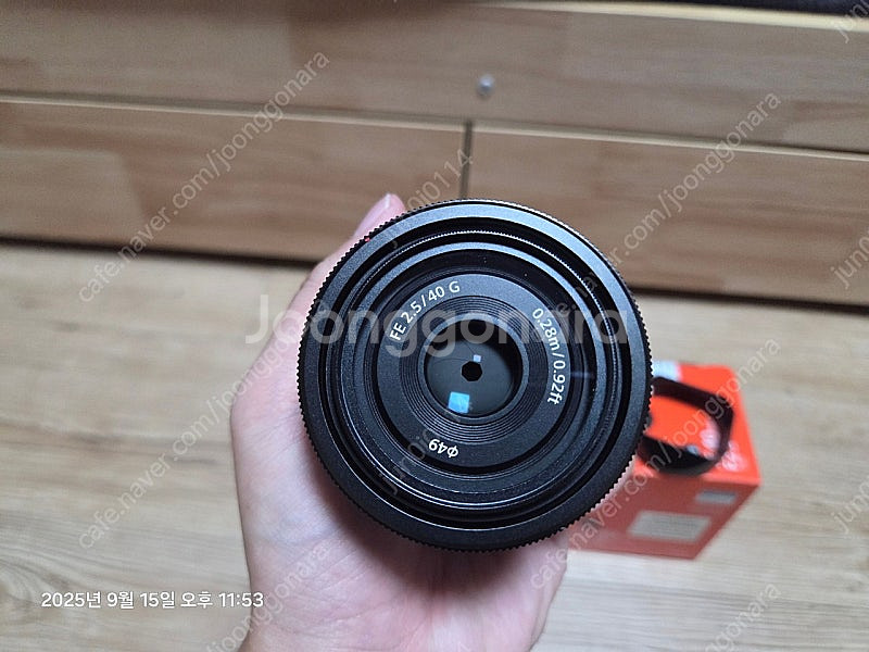 소니 40g 40mm f2.5 하오게후드--3