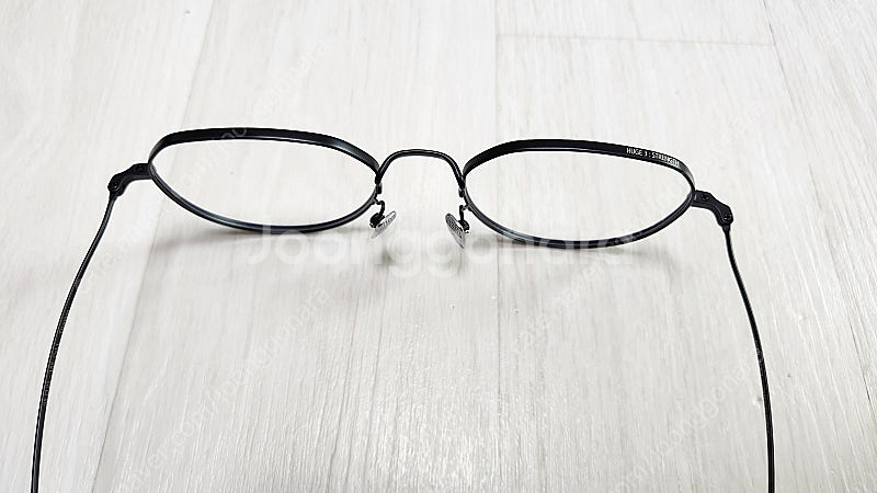 애쉬크로프트 휴즈3 매트블랙 빅사이즈 티타늄 초경량 안경테--1