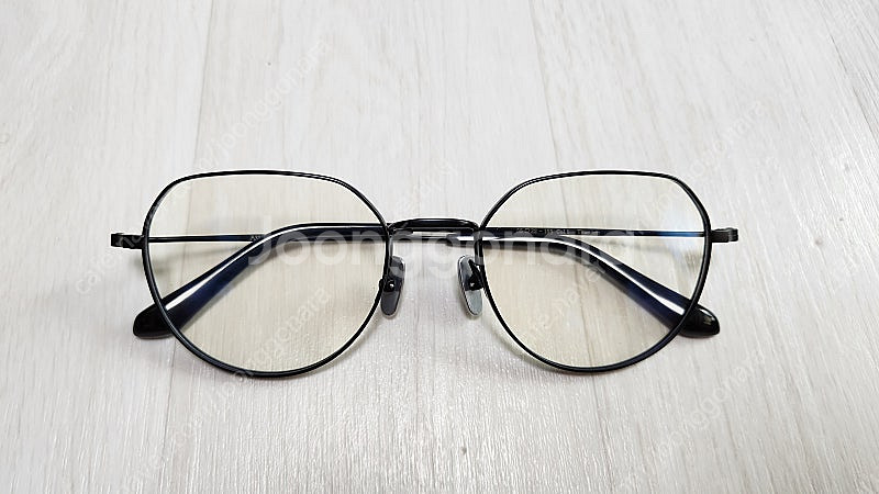 애쉬크로프트 휴즈3 매트블랙 빅사이즈 티타늄 초경량 안경테--2