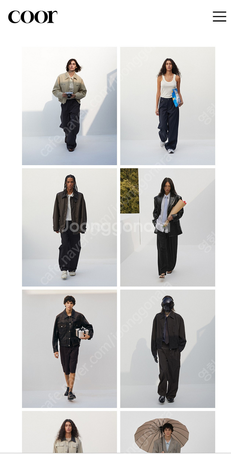 쿠어 coor 울 싱글 가을코트 봄가을 코트 AAA--2