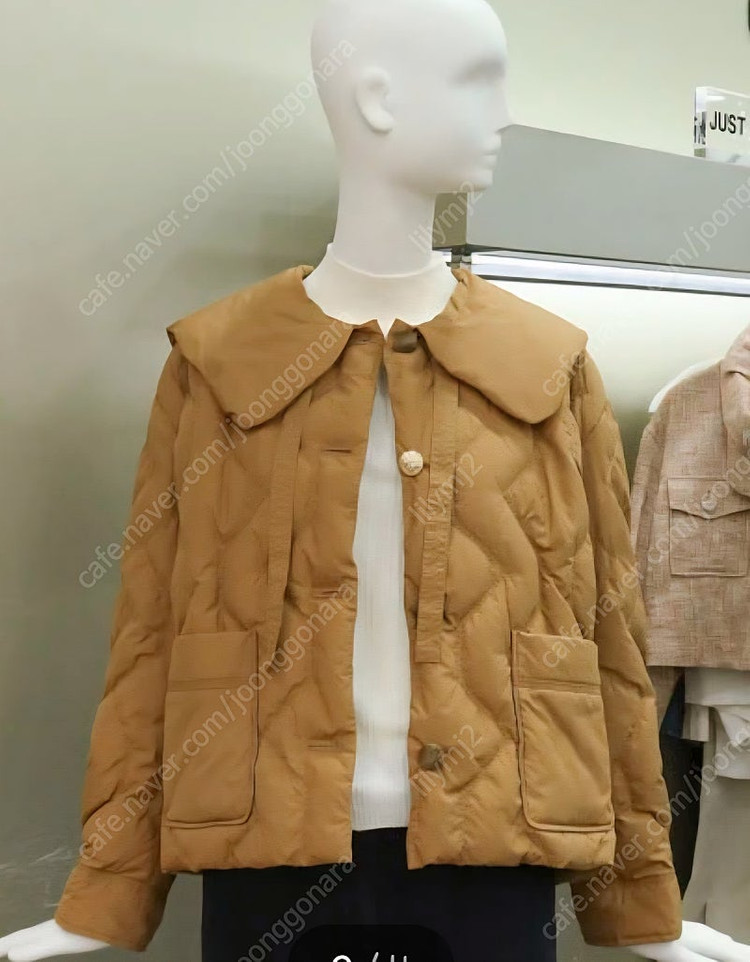 오즈세컨 구스다운 퀼팅 자켓--3