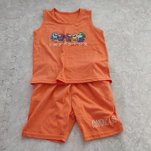 어몽어스 유아 나시 상하세트 주항색 11사이즈 이미지