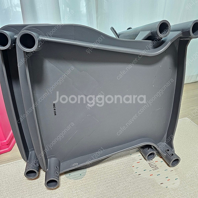 한샘 폴리 체어 그레이 색상 의자 (택포)--2