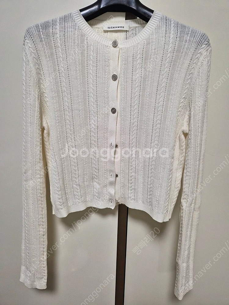 더캐시미어 케이블 아일렛 니트 가디건 판매합니다.(한섬 타임 마인 랑방 시스템)--2