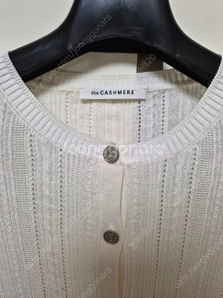 더캐시미어 케이블 아일렛 니트 가디건 판매합니다.(한섬 타임 마인 랑방 시스템)--3