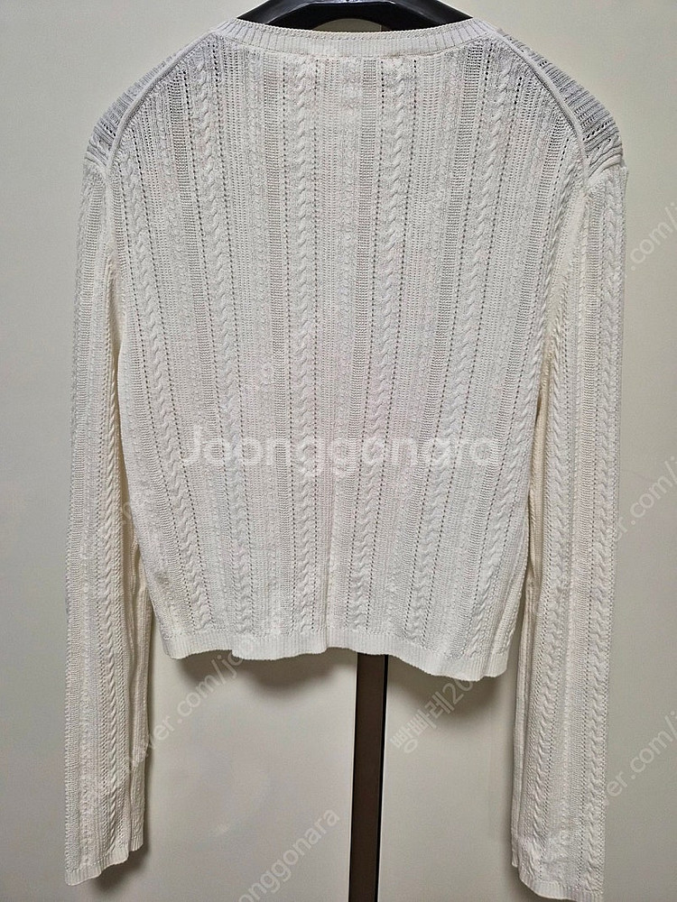 더캐시미어 케이블 아일렛 니트 가디건 판매합니다.(한섬 타임 마인 랑방 시스템)--4