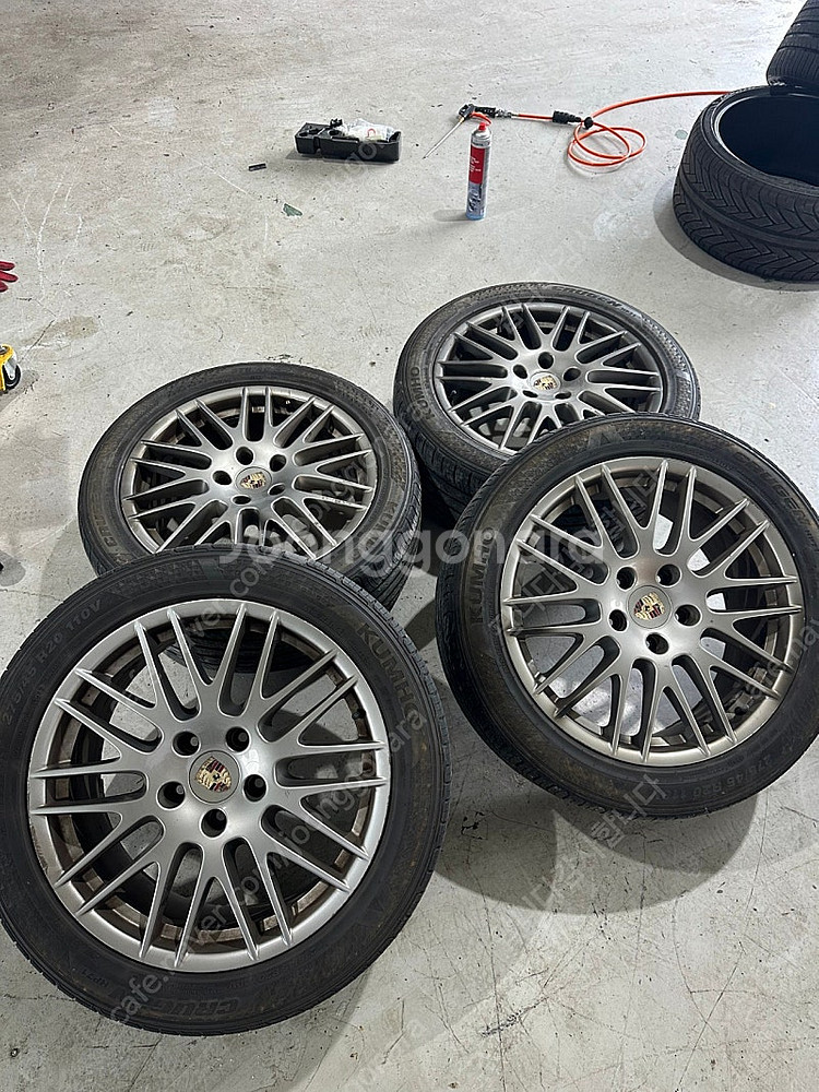 포르쉐카이엔958.2순정휠 1대분 판매합니다--1