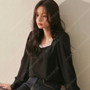 커먼유니크 진주버튼 프릴 블라우스 이미지