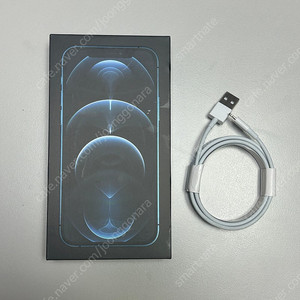 아이폰 12프로 256GB 퍼시픽블루 박스(정품케이블 2개 포함)