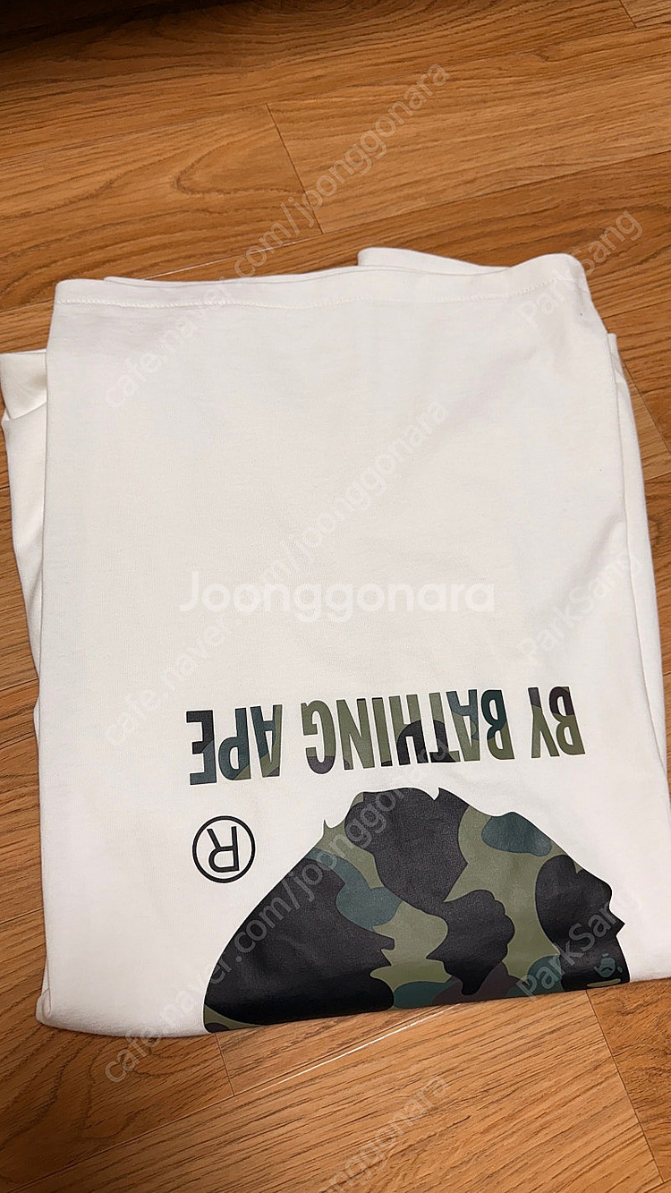 [3XL] 베이프 퍼스트카모 반팔 화이트 팜--2