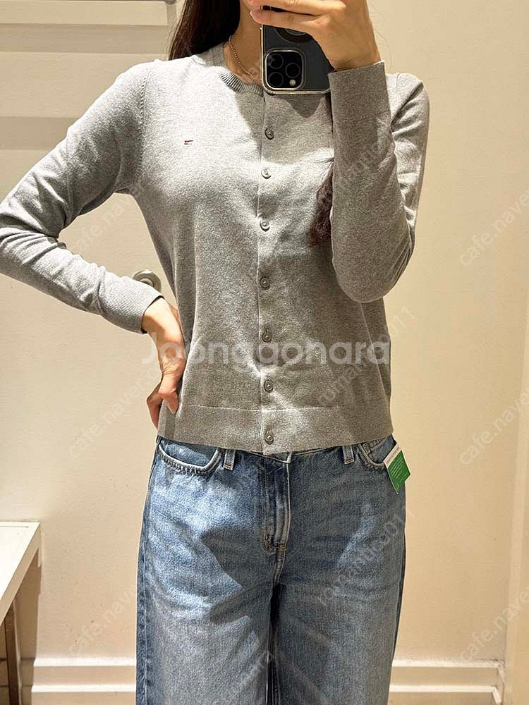 타미힐피거 코튼 여성가디건 s--0