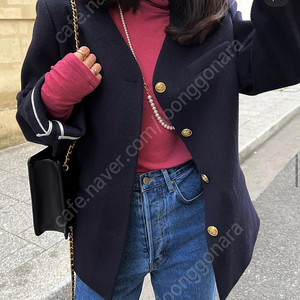 안나디바 제작 네이비 울 자켓
