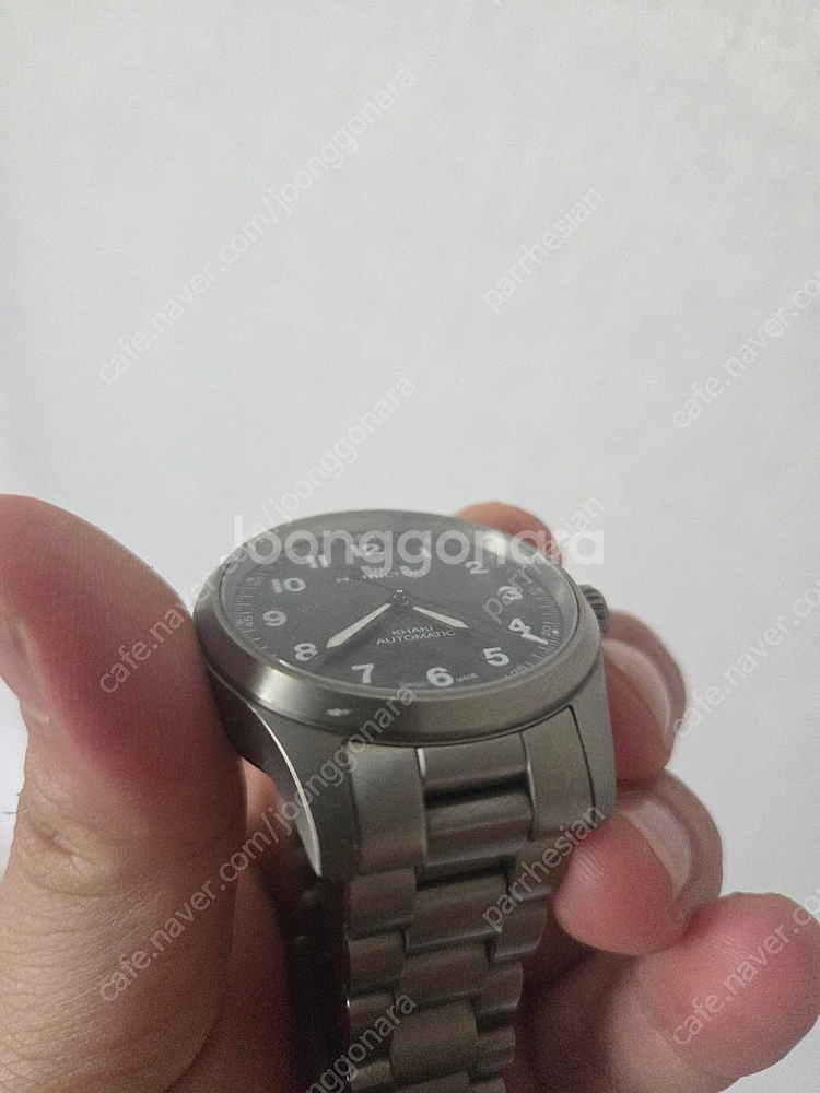 해밀턴x엔지니어드가먼츠 카키필드 중고시계--0