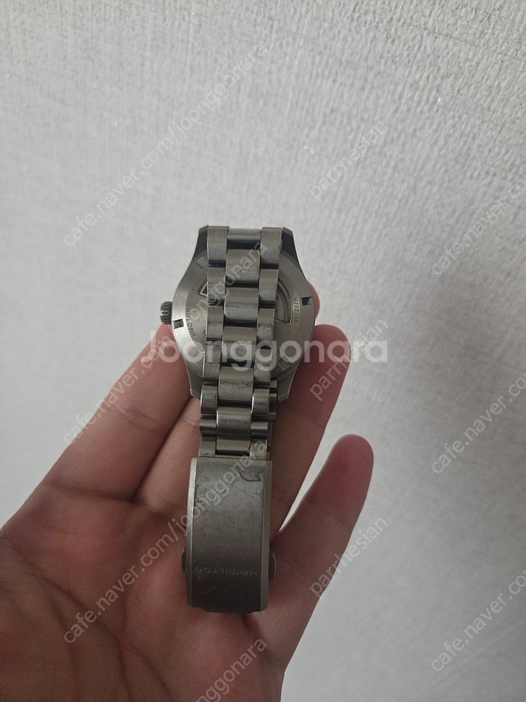 해밀턴x엔지니어드가먼츠 카키필드 중고시계--1