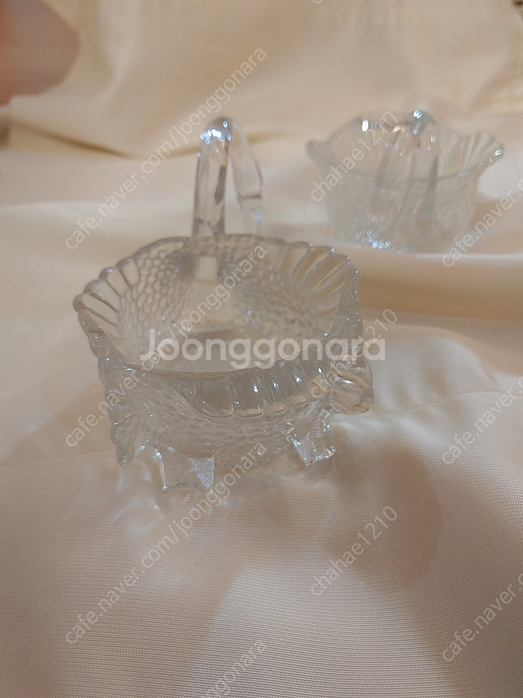 영국 투명 백조 보관함 보석함--2