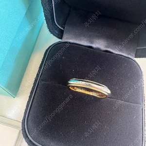 티파니 밀그레인 밴드링, 플래티늄 및 로즈골드 3.5mm.(12호) 반지