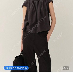 킨더살몬 게더 블라우스 Gather Blouse Dark-Navy