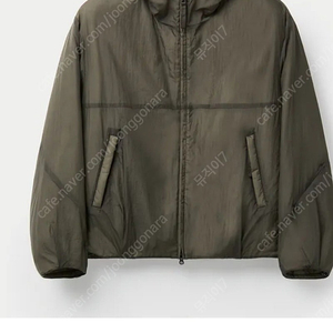 쿠어 트랜스페어런트 패디드 후드 점퍼 (브라운) 이미지