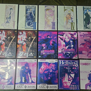 국내 정발. 일본 애니 DVD 18박스 120장일괄