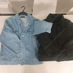 보조개(로아앤제인) 청자켓남방+블랙 점퍼 145