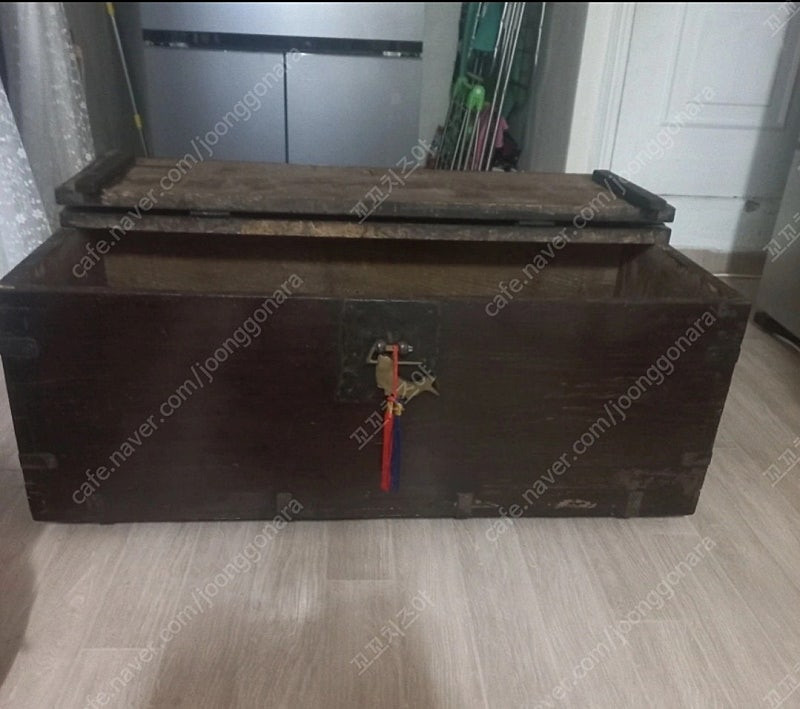 빈티지 고가구 궤짝 이불궤 수납함 이미지