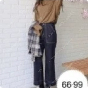 럽미 흑청 데님 기모 와이드 팬츠 바지 S 스티치 / 고고싱 니썸 베이델리 가내스라 슬로우앤드 98도씨 데일리쥬 메리어라운드 위드윤 에드모어 블림핏 원로그 로빈유 블랙업 매니크