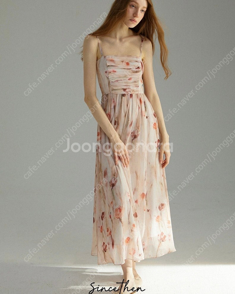 M사이즈)신스덴 로지핑크 플로랄 롱원피스 여름휴양지셔링나시원피스 르니나그레이스유에스블랑사틴밀크코코아쎄무아듀비키니밴더...--2