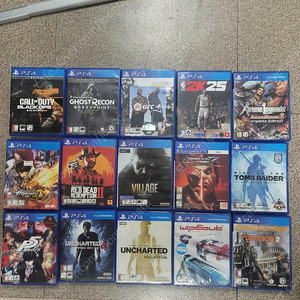 플스4 콜오브듀티, 고스트리콘, UFC4, 레데리2 외 5천원