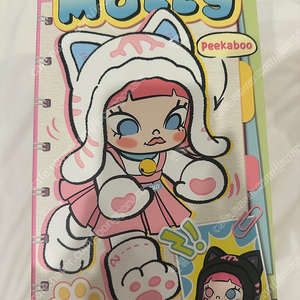 팝마트 몰리 피카부 화이트캣 1/8