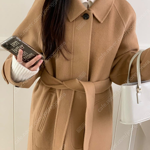 르아느 제작 키작녀 핸드메이드코트 카멜 착샷잇음