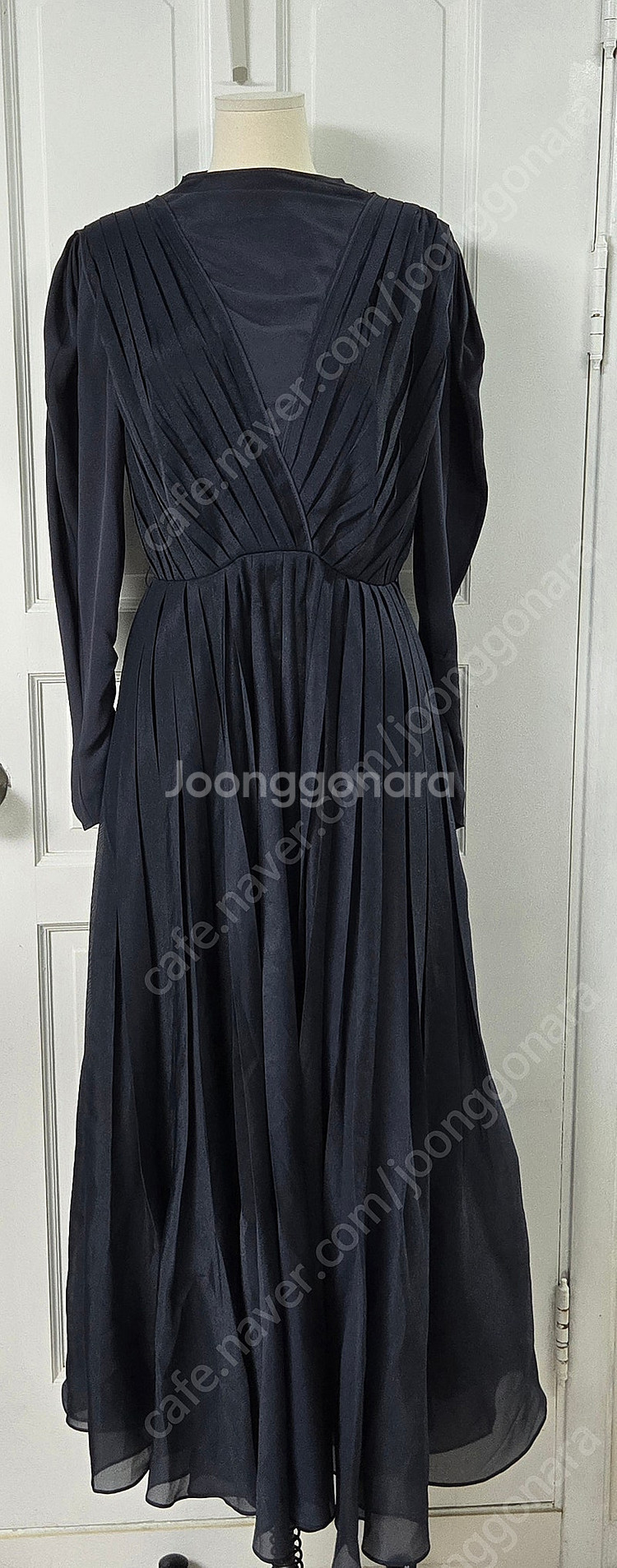 무배)한섬 오브제 플리츠원피스--1