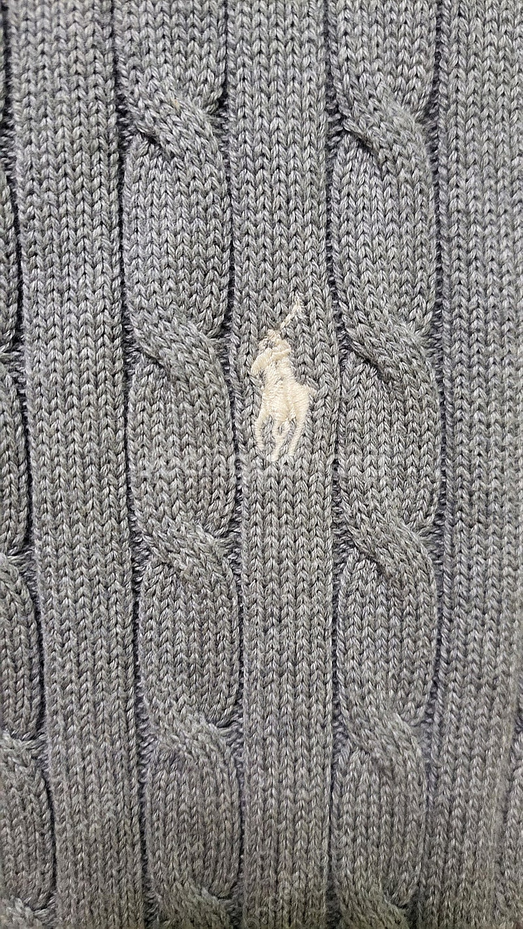 폴로 케이블 니트 시착 새상품--1