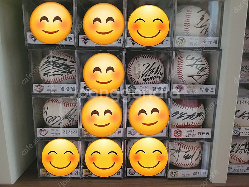 한용덕, 양의지, 나성범, 양현종, 정명원, 박경완 등 친필 싸인볼 판매--2