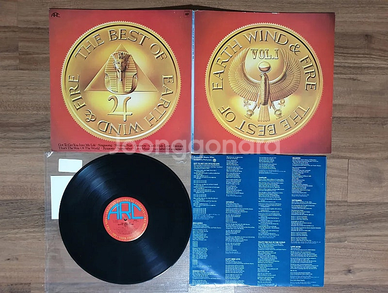 팝 lp, The Best of Earth, Wind ...--2