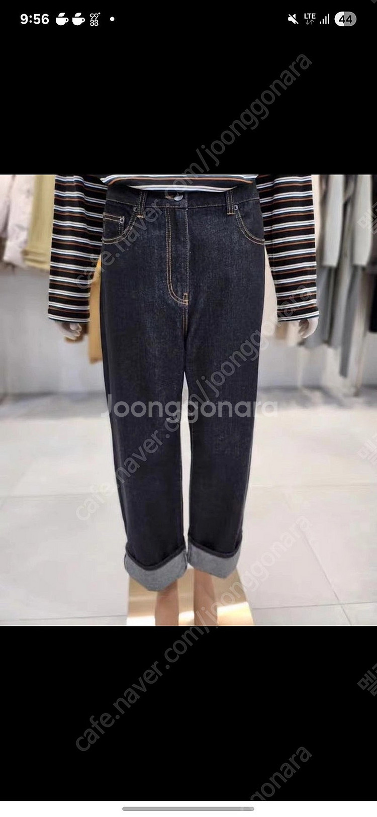 톰보이 셀비지 롱와이드 데님팬츠--0