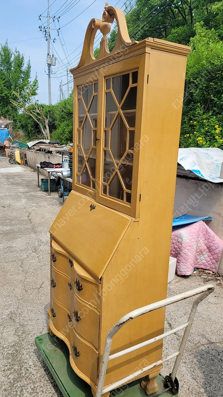 USA 앤틱 북케이스 장식장/카페 가구/카페인테리어/앤틱가구/장식장 이미지