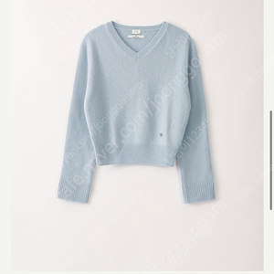 시에 sie 모니카 울 브이넥 니트 스카이 블루