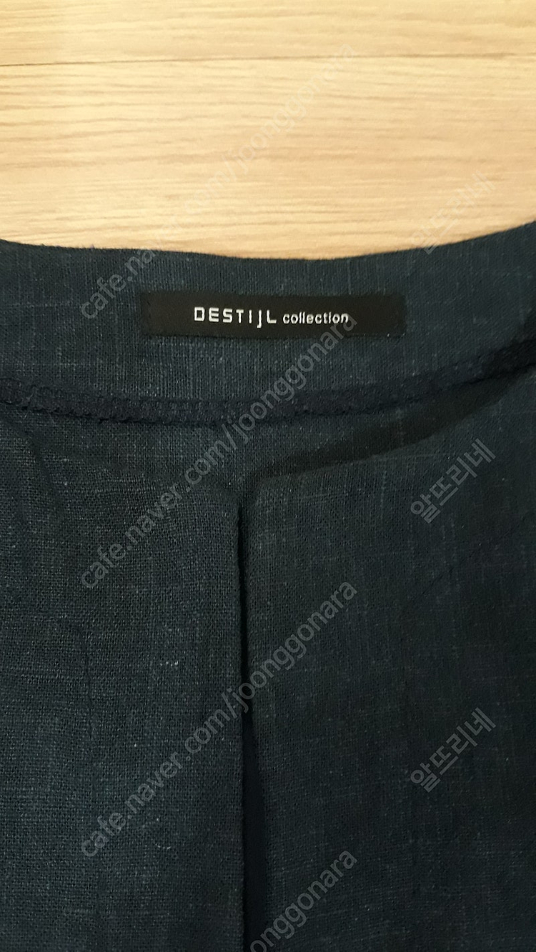 새상품)더스틸 린넨 쉬폰 시스루 오픈 롱베스트 이미지