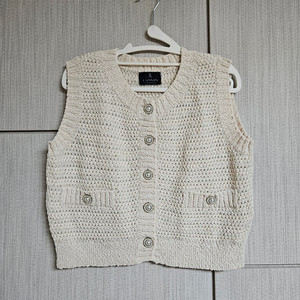 랑방 컬렉션 니트 크롭 베스트 160 ORR