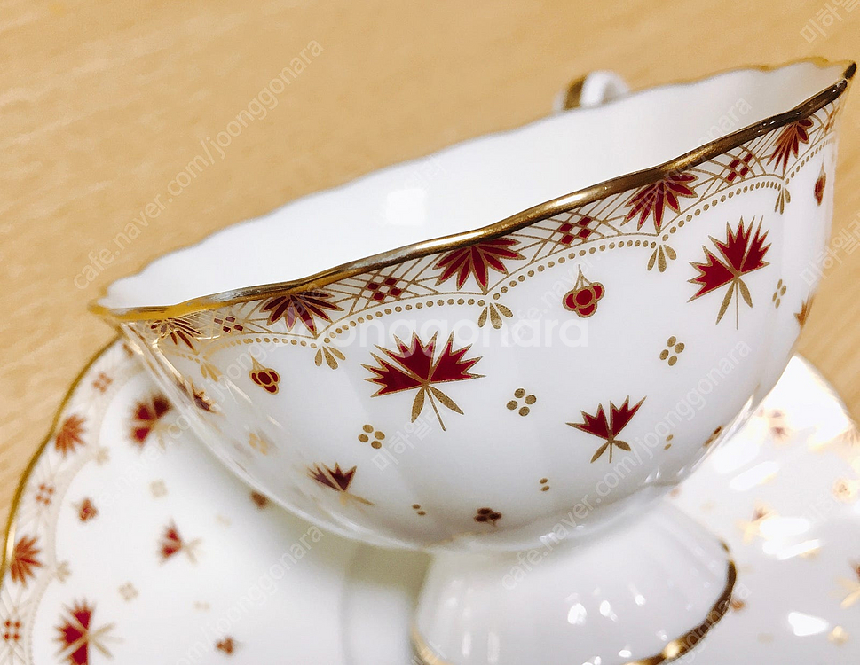 [1조 가격]희귀 빈티지 노리다케 다이앤서스 플라워 패턴 찻잔 겸 커피잔--4