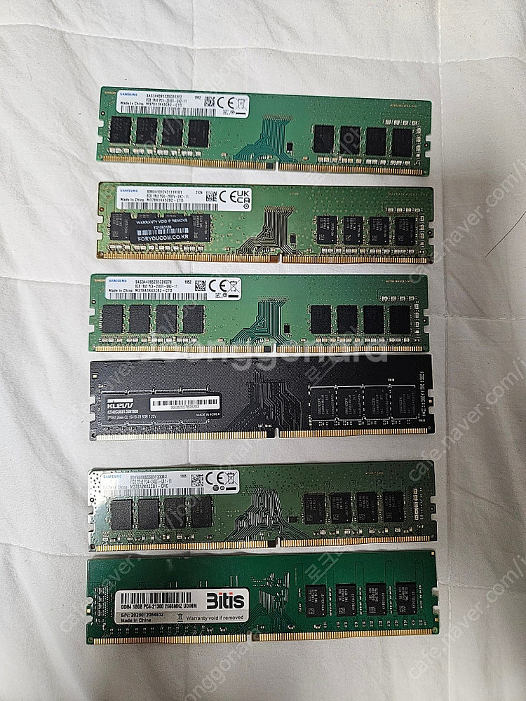 DDR4 램 여러장 팝니다 (삼성, 클레브, 비티즈)--0