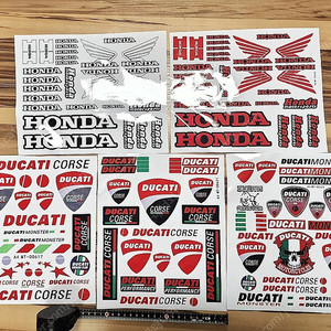 두가티 Ducati 데칼 스티커 세트 / 크기 A4