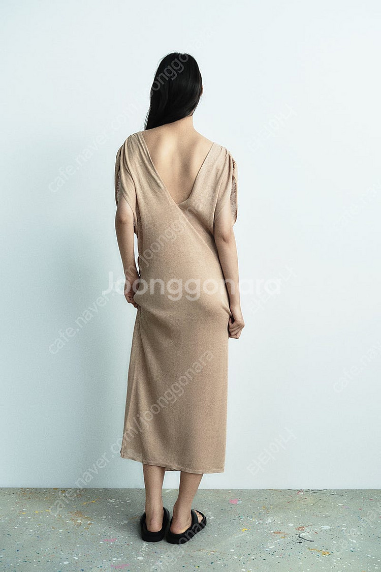 zara 자라 셔링 니트 미디 원피스 89900-359...--4
