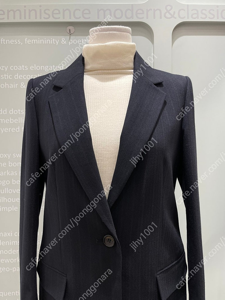 쥬크 zooc 네이비 수트 셋업 자켓 슬랙스--2