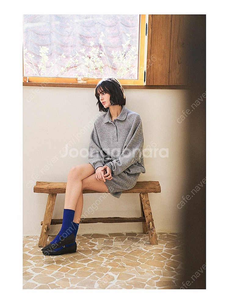 [새 제품]반원아틀리에 하울 칼라 스웨트 셋업 그레이--7