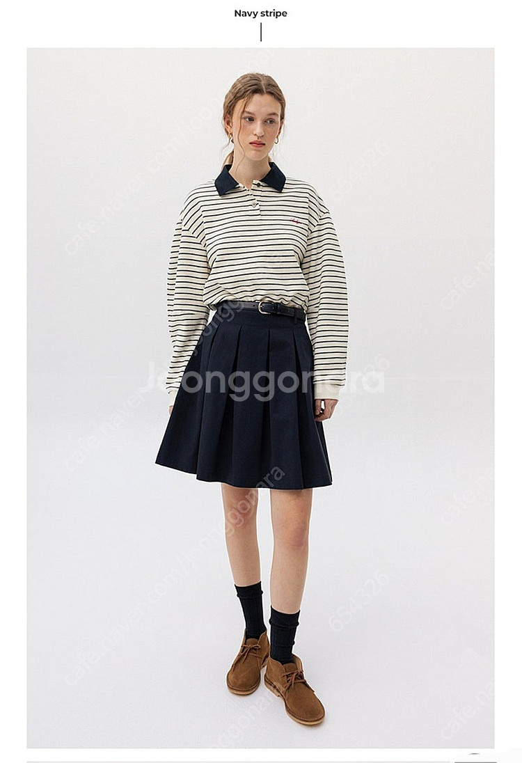 [새제품]앤유 보르센 볼륨슬리브 피케셔츠--4